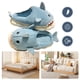thumbnail image 1 of Cartoon Home Shoes Fehip Tiburones Cómodos Calientes para Hombres Mujeres, 1 of 9