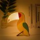 thumbnail image 2 of Creative Acrylic Night Light Wooden Animals LED Lights Living Room Bedroom Decoration Toucan Shape LED Lights, 2 of 5