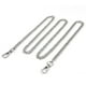 thumbnail image 2 of Bolsa Cadena de Bolso de metal correa de repuesto para asa de mensajero de hombro DIY (plata), 2 of 6