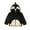 Black, variant on BFHHYA Toddlers Girls Boys Fuzzy Fleece Hooded Jacket Zip-Up Cartoon Cute Jacket Warm Soft Outerwear for Indoor Play & Short Neighborhood Runs(0-3Y)