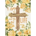 thumbnail image 1 of Spring Summer Resurrection Garden Flag - 12x18" Religious Cross Yellow Flower Yard Outside Christian Outdoor Small Home Decor, 1 of 6