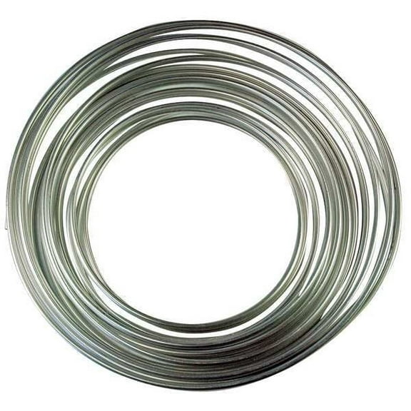 Pneumatic Tubing for Refrigeration, Aluminum, 50 ft L, 1/4 in Dia, 90 psi