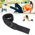 thumbnail image 4 of Corde élastique réglable en coton noir 2D pour chevilles, cuisses, exercices de fitness, jambes, accessoires de musculation, noir 2D, 4 of 4