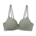 thumbnail image 2 of DuoJiaJ Women's Seamless Unpadded Backless Strap Push Up See Through Bra Bras for Women Green, 2 of 2