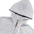 thumbnail image 7 of Mens Hoodie Half Zip Fleece Hoodys Top Breathable Fleece Sweatshirt Windproof Gym Training Tops Casual Fall Lounge Wear Lightweight Combat Jacket Tactical Hoody Coat for Athletic, 7 of 7
