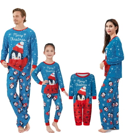 

Kupretty Family Matching Christmas Pajamas Set Holiday Santa Claus Sleepwear Xmas PJS Set for Adults Men Women Baby Kids