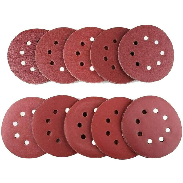 10PCS 125mm Sanding Discs Orbital Sander Discs Hook and Loop Sanding Pads for Random Orbital Sander 1000 Grit