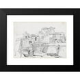 thumbnail image 2 of Joseph-Marie Vien 24x18 Black Modern Framed Museum Art Print Titled - A Fortified Town in Italy (1744-1750), 2 of 5