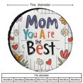 thumbnail image 2 of Spare Tire Cover 14inch Mom You Are Simply The Best Wheel Tire Covers for Travel Trailers Protectors Weatherproof Dust-Proof Funny Saying Quote Fit for Trailers SUV Off-Road Vehicle Camper And Trucks, 2 of 8