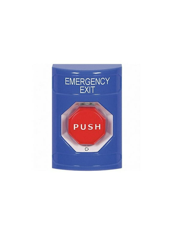 Safety Technology International Emergency Exit Push Button,Blue,SPDT SS2409EX-EN