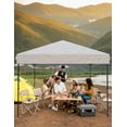 thumbnail image 6 of 10'x10' Pop Up Canopy Tent, Instant Canopies Portable Gazebo with 1 Removable Sidewall, 4 Stakes, 4 Ropes for Outdoor Events, Patio, Party, Camping, White, 6 of 6