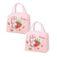 thumbnail image 1 of Oleegame 2 Pcs Sac de Rangement pour Produits, Sac à Main Isolé, Sac à Lunch, Sac à Lunch, Chiot Brun (Isolation 3D) Rose, 1 of 9