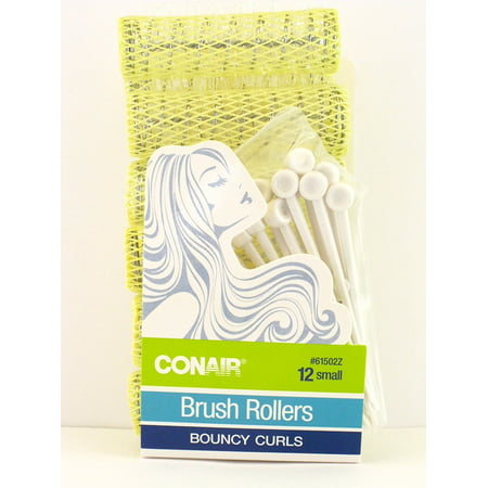 Small Brush Hair Rollers With Pins - 12 Ct., Ideal For Fine Hair By Conair Ship from