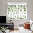 thumbnail image 4 of Spring Eucalyptus Leaves Kitchen Curtains Window Panels, Green Summer Botanical Insulated Window Treatment Curtain, Grommet Curtains for Bedroom/Living Room/Bathroom, 2 Piece 42"Wx45"L, 4 of 8