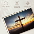 thumbnail image 6 of Elephant Stock Holy Cross Wall Art - Horizontal Canvas Wall Art - Living Room Wall Decor - Religion And Spirituality Canvas - Blue And Yellow Decor - 12" x 8", 6 of 8