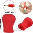 thumbnail image 3 of Ergonomic pencil grips for kids silicone random color 10pcs, 3 of 4