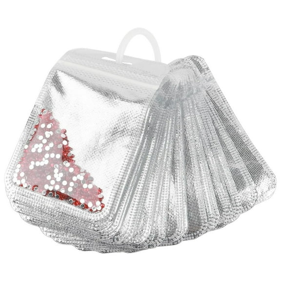 50Pcs Multipurpose Bead Storage Pouches, Zipper Bags for Jewelry Buttons Craft Organizing