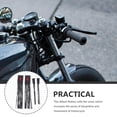 thumbnail image 3 of unbranded 2Ud Borlas De Cuero Negro Para Manillar De Motocicleta Ajuste Universal Y Duradero, 3 of 6