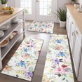 thumbnail image 2 of Pioneer Flower Floral Print Pattern Kitchen Rugs Sets Of 3,Kitchen Runner Rugs Non Skid Washable,Decorative Kitchen Floor Mats for Kitchen,Sink,Laundry,17"x30"+ 17"x47" + 17"x59", 2 of 6