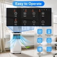 thumbnail image 3 of WIYTAMO Portable Air Conditioners 10000 BTU, Room AC Unit with Remote Control, Built-in Heater, Dehumidifier, Fan Mode, Cools up to 450 Sq. ft.(6450 BTU SACC), 3 of 9