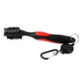 thumbnail image 2 of Limpiador de cepillos y ranuras para palos de golf - Cepillo de nailon y acero de doble cara para limpieza rojo Sharpla Cepillo Dual Bristles Golf Club, 2 of 8