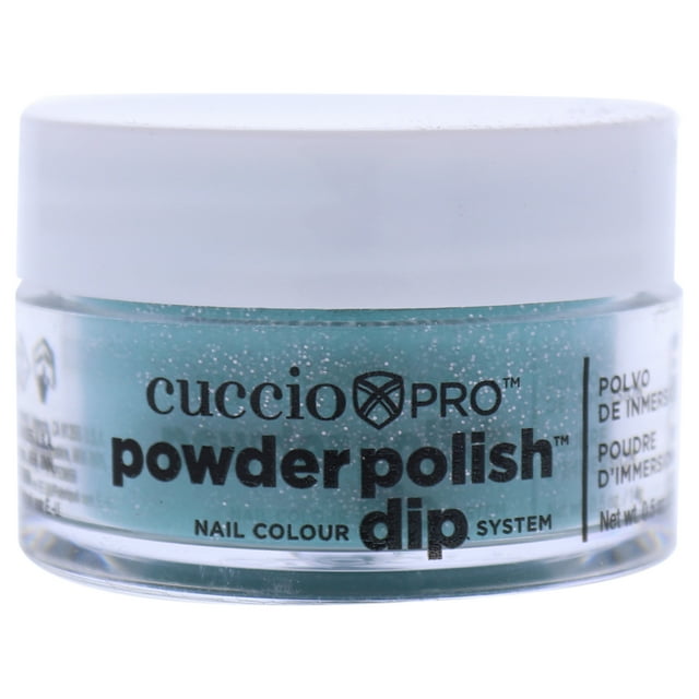 Pro Poudre à Ongles Système de Trempage - Jade avec Paillettes Argentées