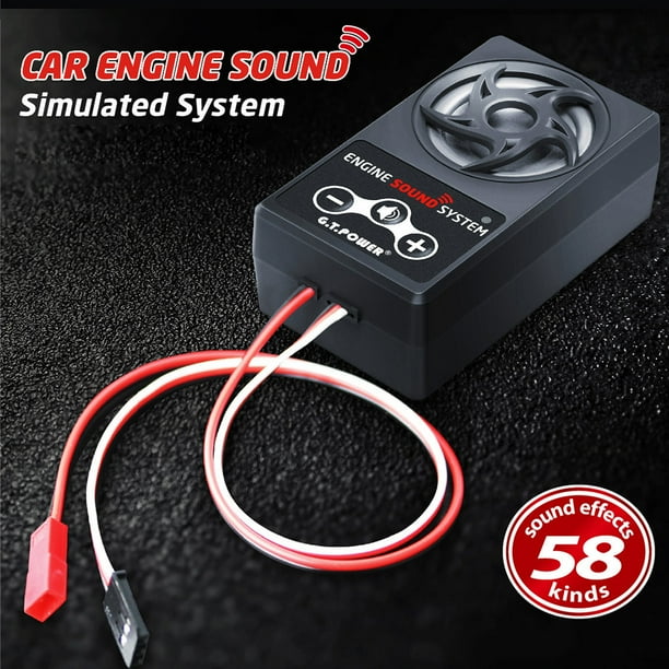 Car Engine Sound Simulated System Module 58 Sounds for 1/10 RC Crawler