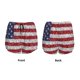 thumbnail image 3 of Balery America Flag Glitter Pantalones cortos deportivos para mujer con forro y dos bolsillos, elásticos, para entrenamiento, gimnasio, yoga-X-Large, 3 of 7