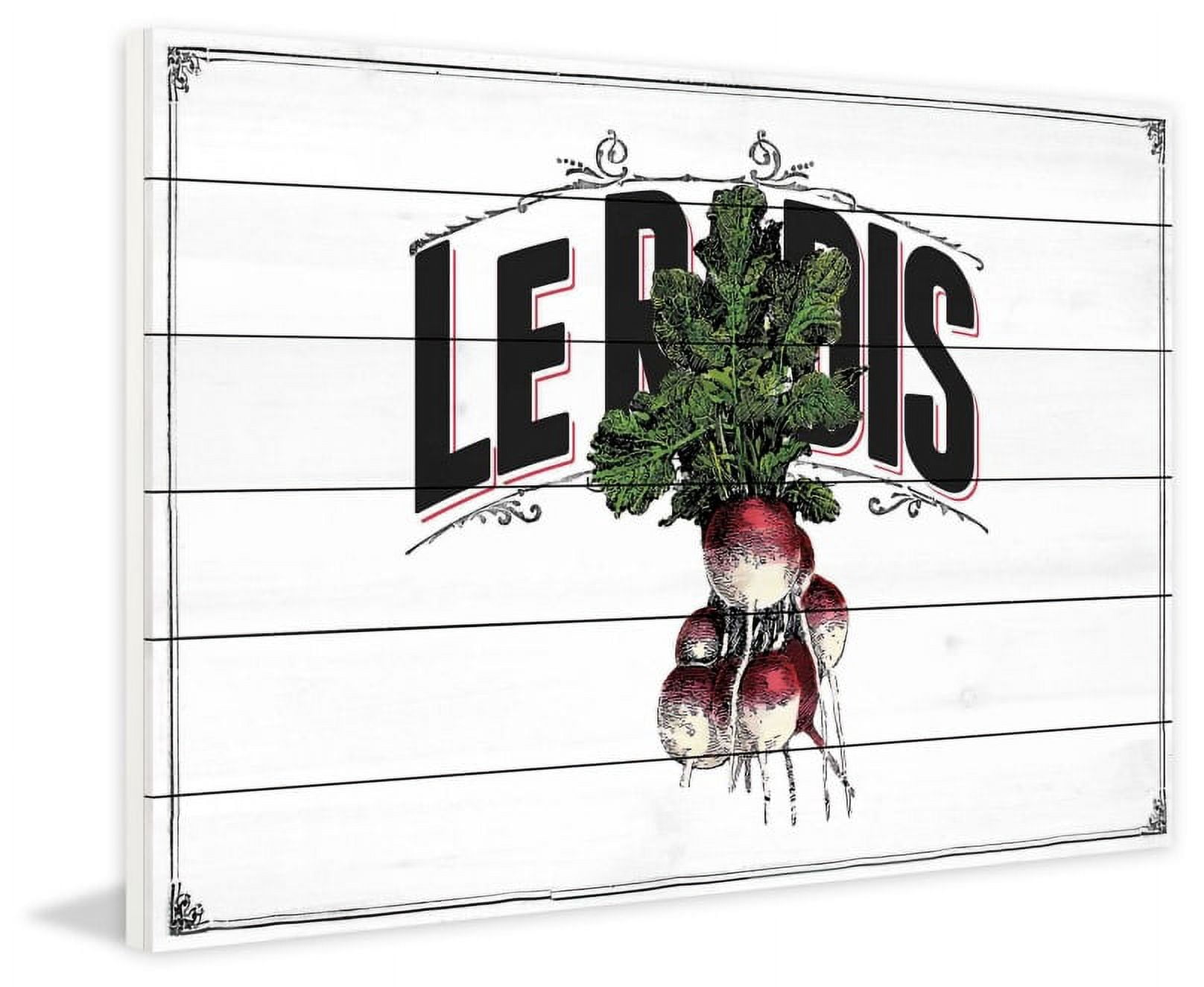 Marmont Hill "French Produce Radish" Painting Print on White Wood