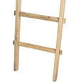 thumbnail image 2 of Sagebrook Home Wooden Decorative 76" Ladder, Brown, 2 of 4