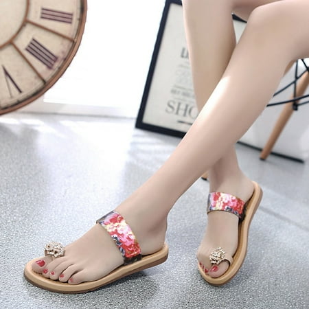

wofedyo slippers for women Women Fashion Summer Flat Flip Flops Sandals Loafers Shoes RD 40 house slippers for women