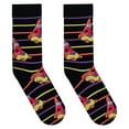 thumbnail image 5 of Cool Socks, Men's Funny Novelty Socks, Surprised Patrick Stripes Crew, Adult, 5 of 5
