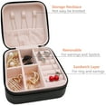 thumbnail image 4 of Mini estuche de viaje, pequeño organizador de viaje, caja portátil de viaje, mini organizador de almacenamiento, caja de almacenamiento de exhibición portátil para anillos, pendientes, collares, regalos (negro) multicolor-5pcsTrodance-Plush Velvet esquí esquí Gafas de esquí, 4 of 5