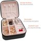 thumbnail image 4 of Mini estuche de viaje, pequeño organizador de viaje, caja portátil de viaje, mini organizador de almacenamiento, caja de almacenamiento de exhibición portátil para anillos, pendientes, collares, regalos (negro) greenTrodance-Small esquí esquí Gafas de esquí, 4 of 5