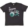 thumbnail image 3 of Inktastic Ovarian Cancer Awareness My Grandma is a Fighter Youth T-Shirt, 3 of 5