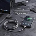 thumbnail image 4 of Cable Micro USB Ruaeoda de 1,8 m, resistente, trenzado, paquete de 2, 4 of 9