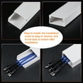thumbnail image 3 of Unique Bargains 15.7'Lx1.5'Wx0.7'H Cable Raceway Cord Cover Wire Hider Channel on Wall 3 Pack, 3 of 5