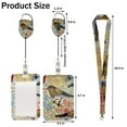 thumbnail image 2 of 3 in 1 ID Flower Bird Badge Holder with Lanyard and Heavy Duty Retractable Reel,Bird Flower Badge Holders with Clip,Card Protector for Nurse Doctor Teacher Student Office Employees, 2 of 6