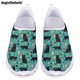 thumbnail image 1 of Zapatos casuales de verano para mujer con diseño de estampado de gatito de dibujos animados de Doginthehole, zapatos planos de malla transpirables cómodos, zapatos de enfermera de hospital, 1 of 5