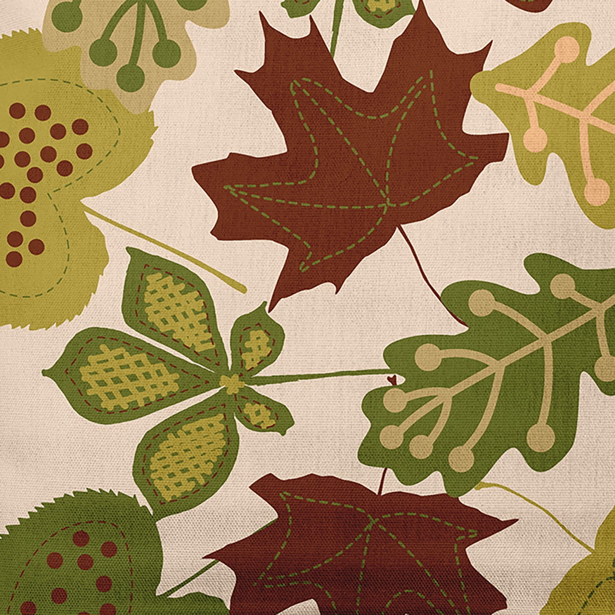 20" x 14" Simply Daisy Fall Leaves Polyester Indoor/Outdoor Pillow, Olive Qty 1