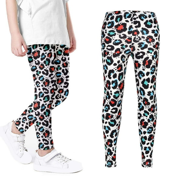 DPTALR Children's Printed Outer Wear Anti-mosquito Pants Girls Thin Style Leggings