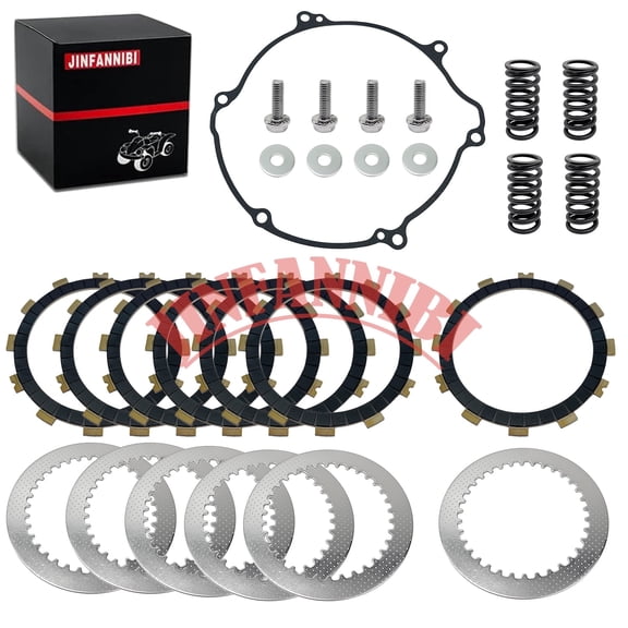 Clutch Friction Plates & Gasket Kit with Springs for Kawasaki KX125 1997-2003 | Replaces OEM 13088-1102