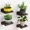 1set brown G4567B, variant on 4-Pack Small Floating Shelves for Wall - 5-Inch Solid Wood Display Ledges, Mini Wall Shelf for Bedroom, Bathroom & Living Room Decor, 2 Installation Methods Included