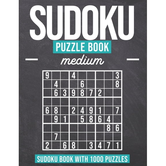 Sudoku Puzzle Book Medium: Sudoku Puzzle Book with 1000 Puzzles - Medium - For Adults and Kids, (Paperback)