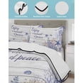 thumbnail image 3 of Full Size Quilt Bedding Set, Purple Starfish Coastal Reversible Summer Quilt 3 Pieces, Nautical Coral Ocean Wooden Lightweight Bedspreads Coverlets with 2 Pillow Shams for All Seasons, 3 of 5