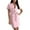 Pink-634, variant on Clearance & Promo,Women's Fashionable Summer V-neck Double Breasted Ins Style Lace Up Dress,V-neck Dress, Double Breasted Dress, Lace Up Dress Ideal for Travel|95%Polyester,5%Spandex,White