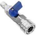 thumbnail image 1 of Lunfar （11×2.8×4.5cm）3/8 Stainless Steel Ball Valve with Quick Connect for Pressure Washer Water Machine Cleaning Accessory, 1 of 4