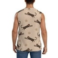 thumbnail image 4 of Haiem Men's Leopard Print Print Tank Tops Summer Sleeveless Cut Off Workout T-Shirts Fitness Vest Athletic Undershirts-Medium, 4 of 8