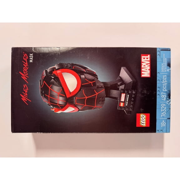 LEGO Marvel Miles Morales Mask Building Set - Spiderman Room Decor & Movie Collectible - Building Blocks for Adults, Ages 18+ - Gift for Birthdays - 76329