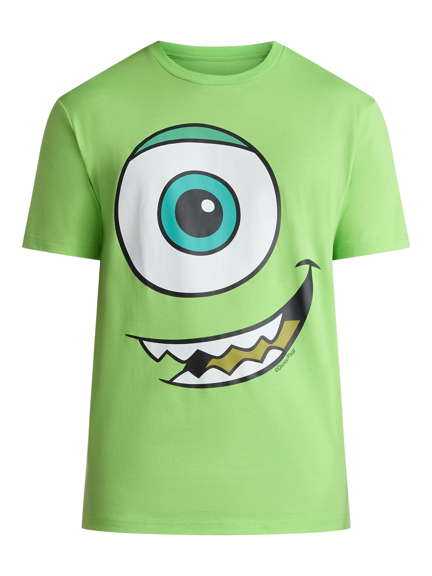 Mike Wazowski, Men's & Big Men's Graphic Halloween Cosplay T-Shirt and Matching Character Beanie, Sizes XS-3XL
